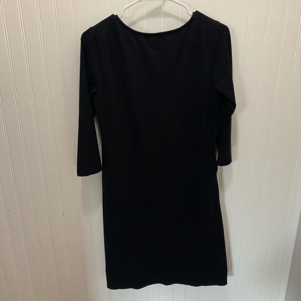 H&M black maternity 3/4 sleeve dress